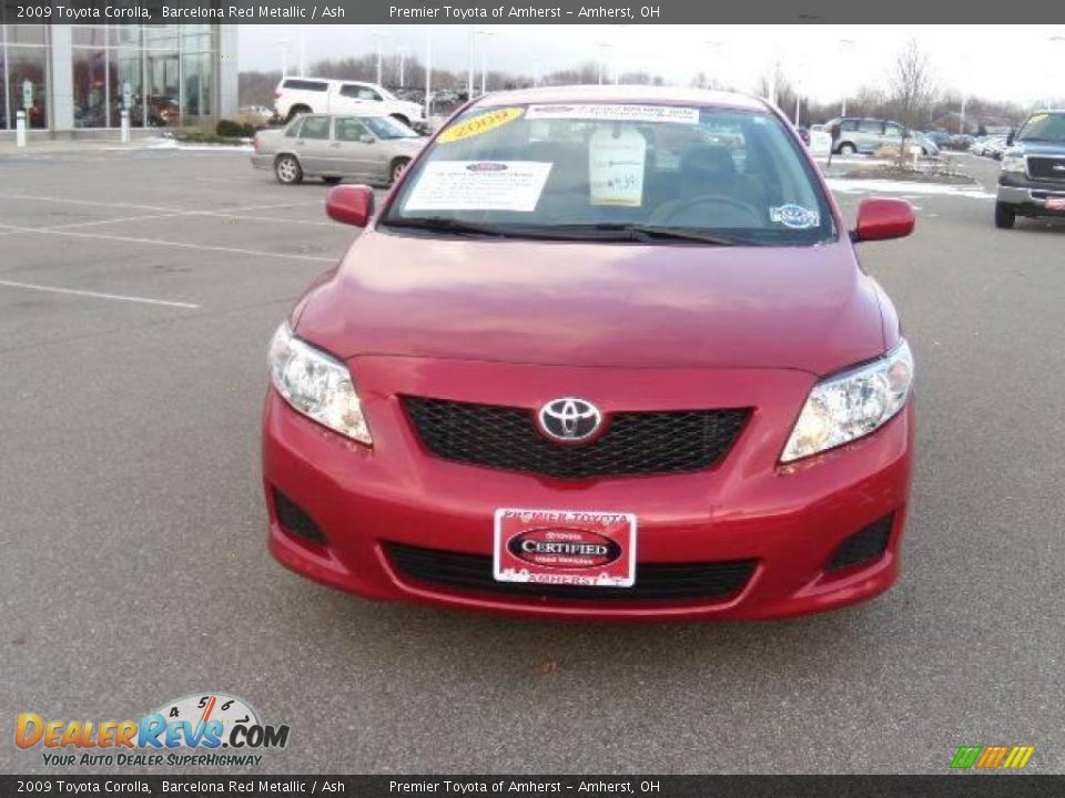 2009 Toyota Corolla Barcelona Red Metallic / Ash Photo #8