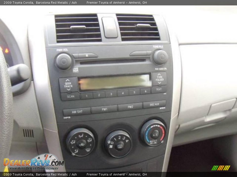 2009 Toyota Corolla Barcelona Red Metallic / Ash Photo #16