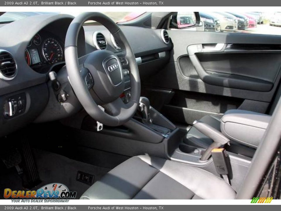 2009 Audi A3 2.0T Brilliant Black / Black Photo #3