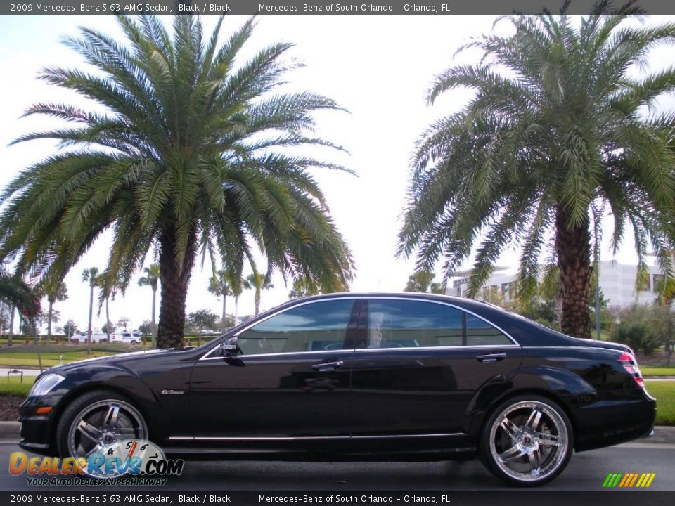 2009 Mercedes-Benz S 63 AMG Sedan Black / Black Photo #1