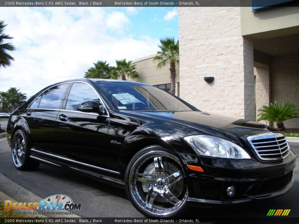 2009 Mercedes-Benz S 63 AMG Sedan Black / Black Photo #4