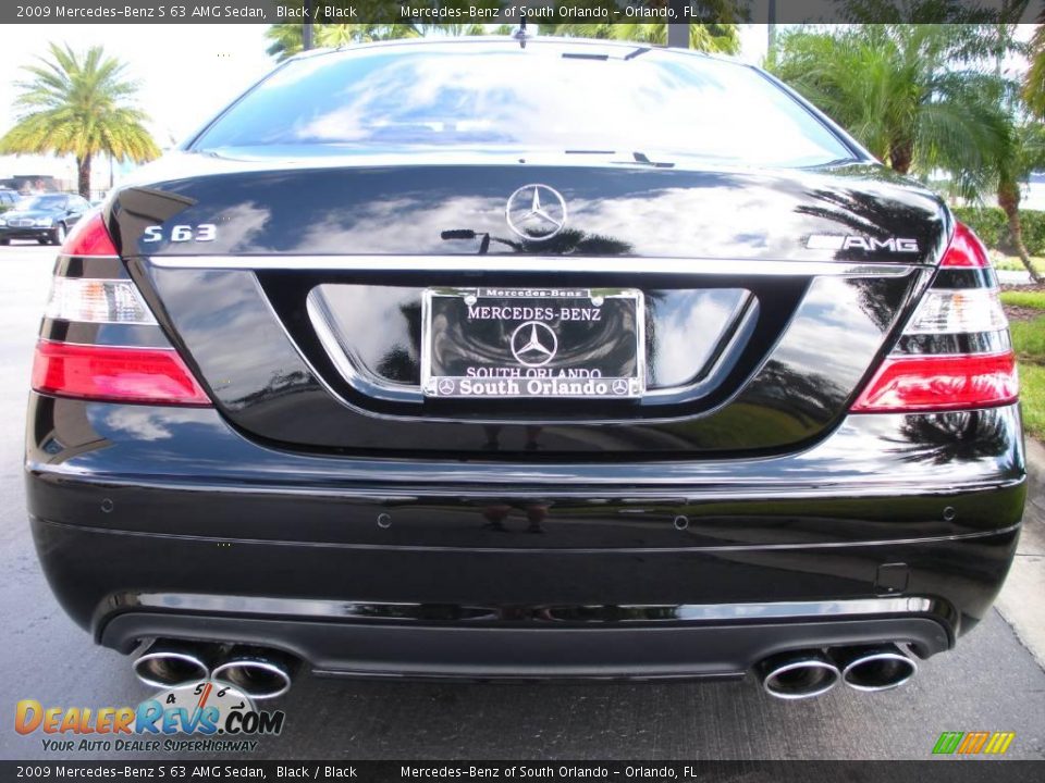 2009 Mercedes-Benz S 63 AMG Sedan Black / Black Photo #6