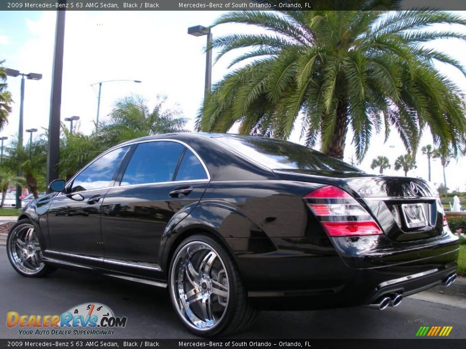 2009 Mercedes-Benz S 63 AMG Sedan Black / Black Photo #7