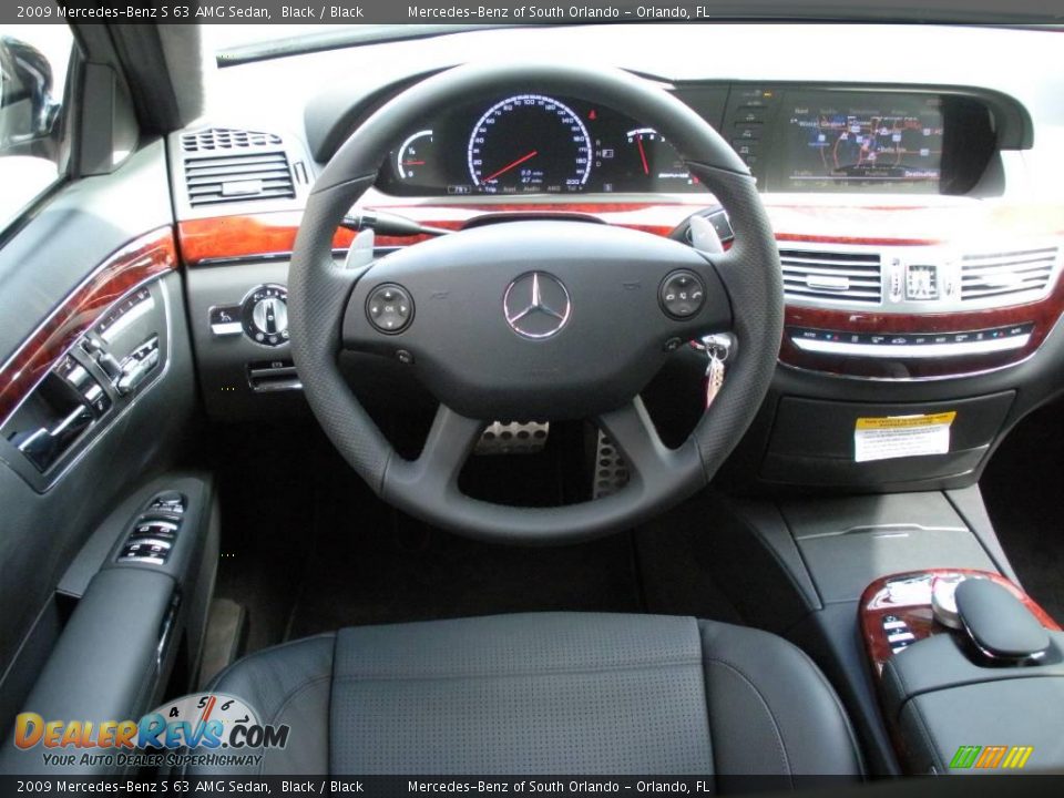 2009 Mercedes-Benz S 63 AMG Sedan Black / Black Photo #19