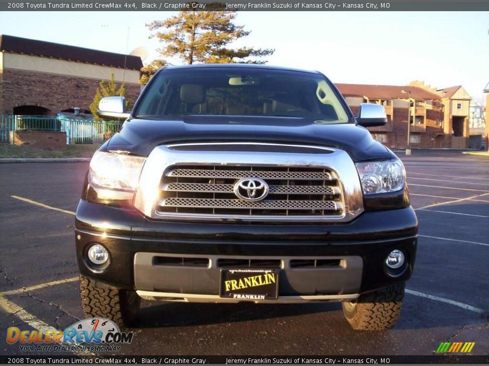 2008 Toyota Tundra Limited CrewMax 4x4 Black / Graphite Gray Photo #2