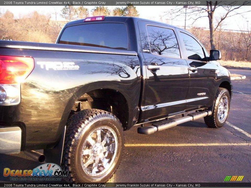 2008 Toyota Tundra Limited CrewMax 4x4 Black / Graphite Gray Photo #4