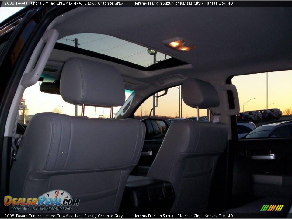 2008 Toyota Tundra Limited CrewMax 4x4 Black / Graphite Gray Photo #20