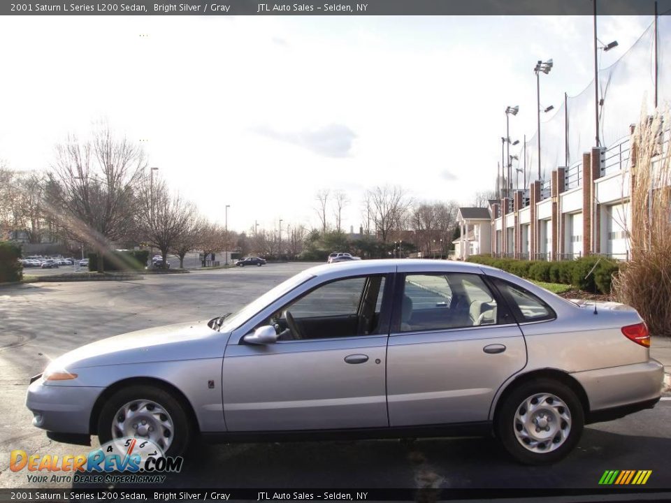 2001 Saturn L Series L200 Sedan Bright Silver / Gray Photo #3