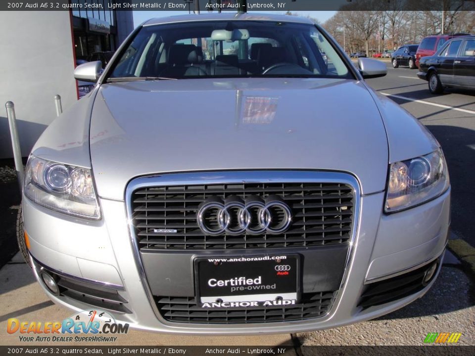 2007 Audi A6 3.2 quattro Sedan Light Silver Metallic / Ebony Photo #2