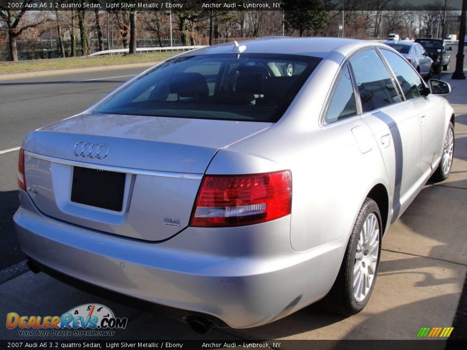 2007 Audi A6 3.2 quattro Sedan Light Silver Metallic / Ebony Photo #5