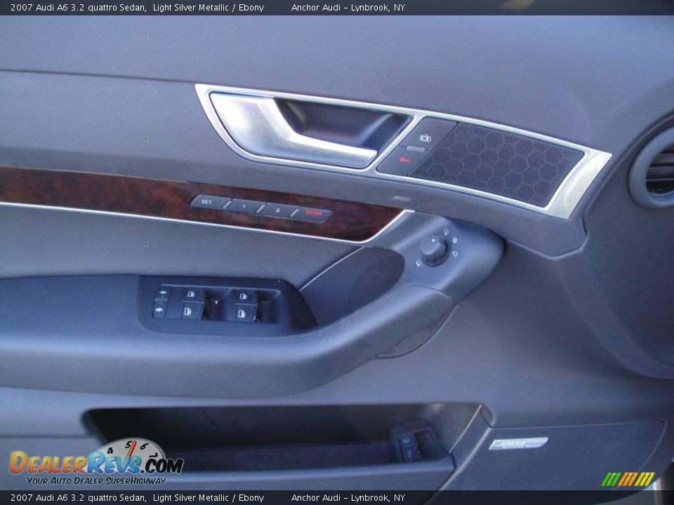 2007 Audi A6 3.2 quattro Sedan Light Silver Metallic / Ebony Photo #7