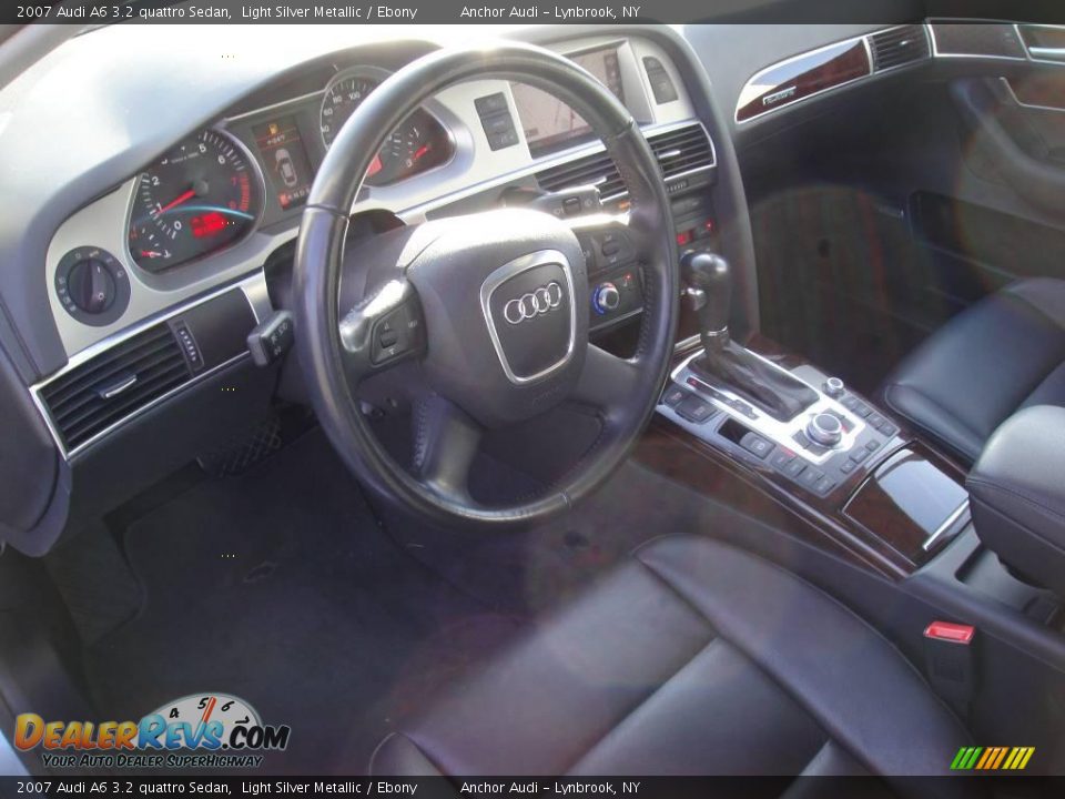 2007 Audi A6 3.2 quattro Sedan Light Silver Metallic / Ebony Photo #9