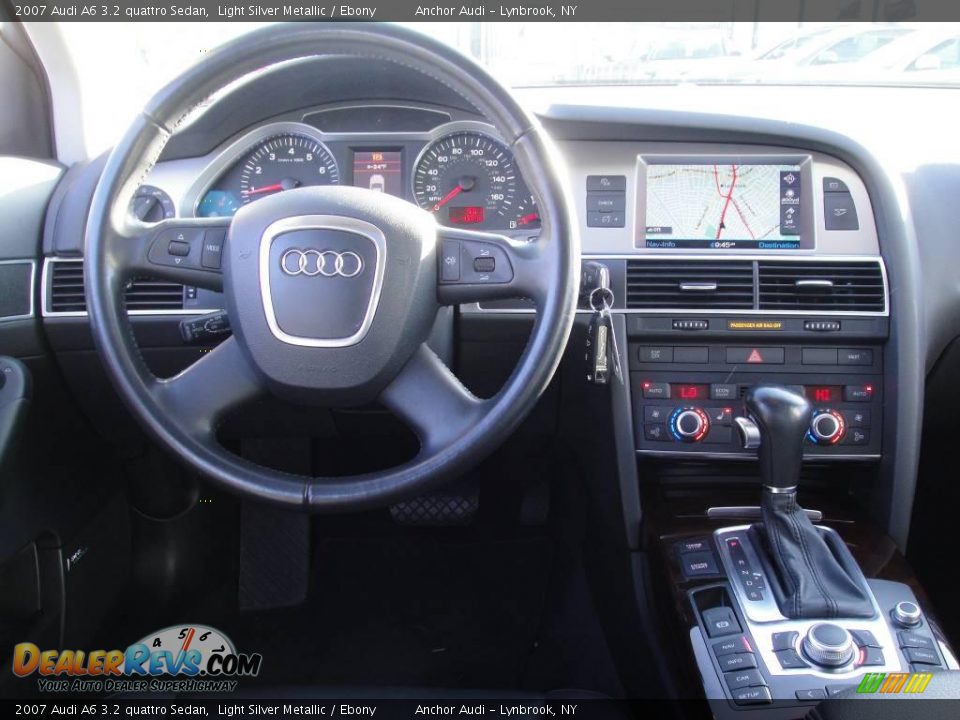 2007 Audi A6 3.2 quattro Sedan Light Silver Metallic / Ebony Photo #11