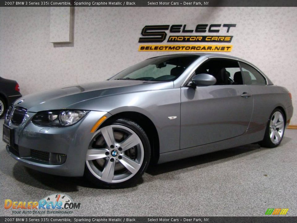 2007 BMW 3 Series 335i Convertible Sparkling Graphite Metallic / Black Photo #1