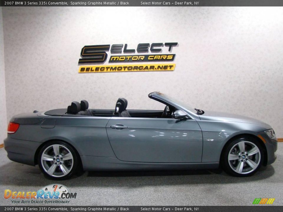 2007 BMW 3 Series 335i Convertible Sparkling Graphite Metallic / Black Photo #4