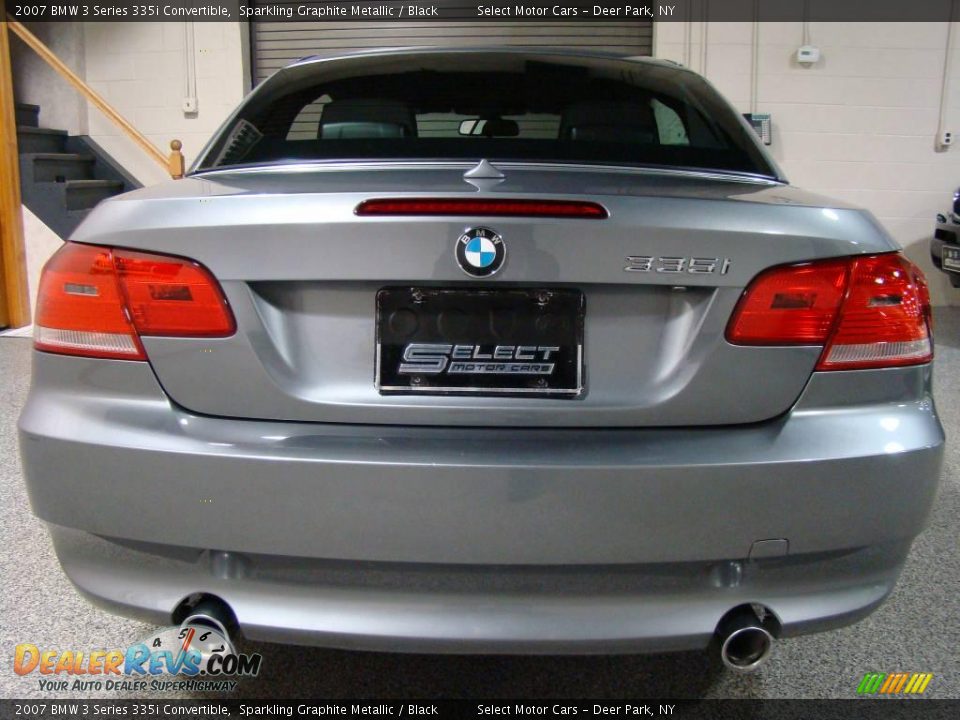 2007 BMW 3 Series 335i Convertible Sparkling Graphite Metallic / Black Photo #5