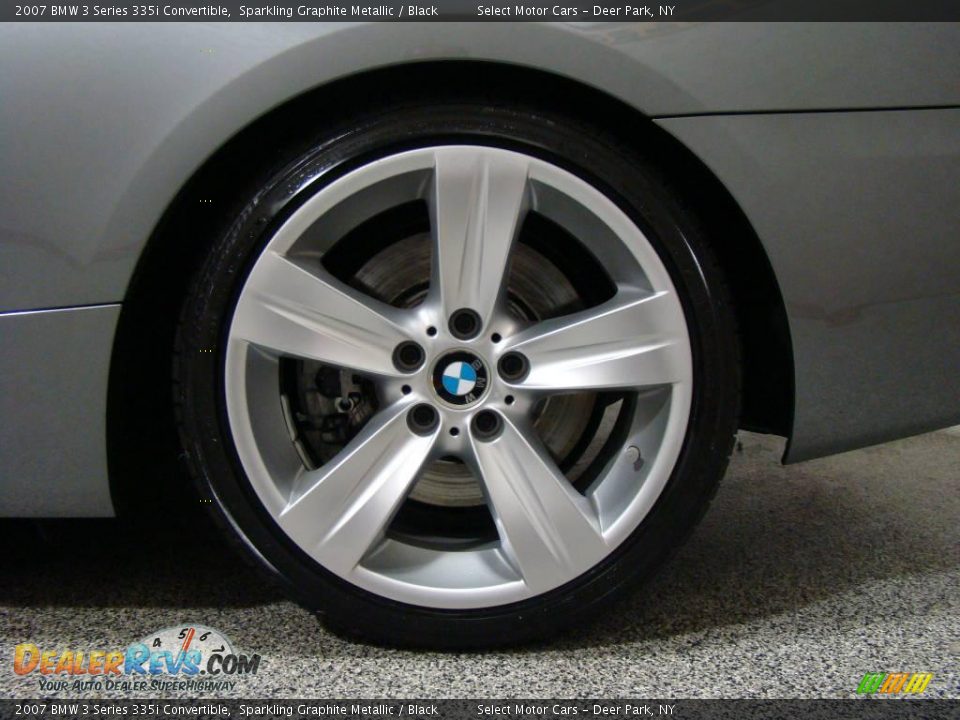 2007 BMW 3 Series 335i Convertible Sparkling Graphite Metallic / Black Photo #6