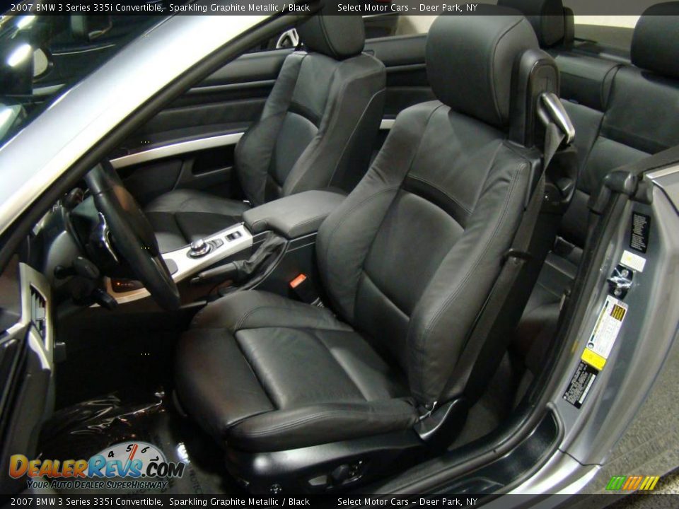 2007 BMW 3 Series 335i Convertible Sparkling Graphite Metallic / Black Photo #7