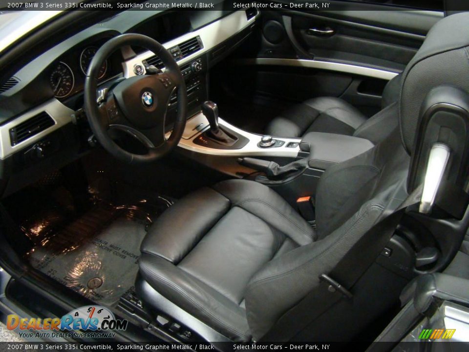 2007 BMW 3 Series 335i Convertible Sparkling Graphite Metallic / Black Photo #8