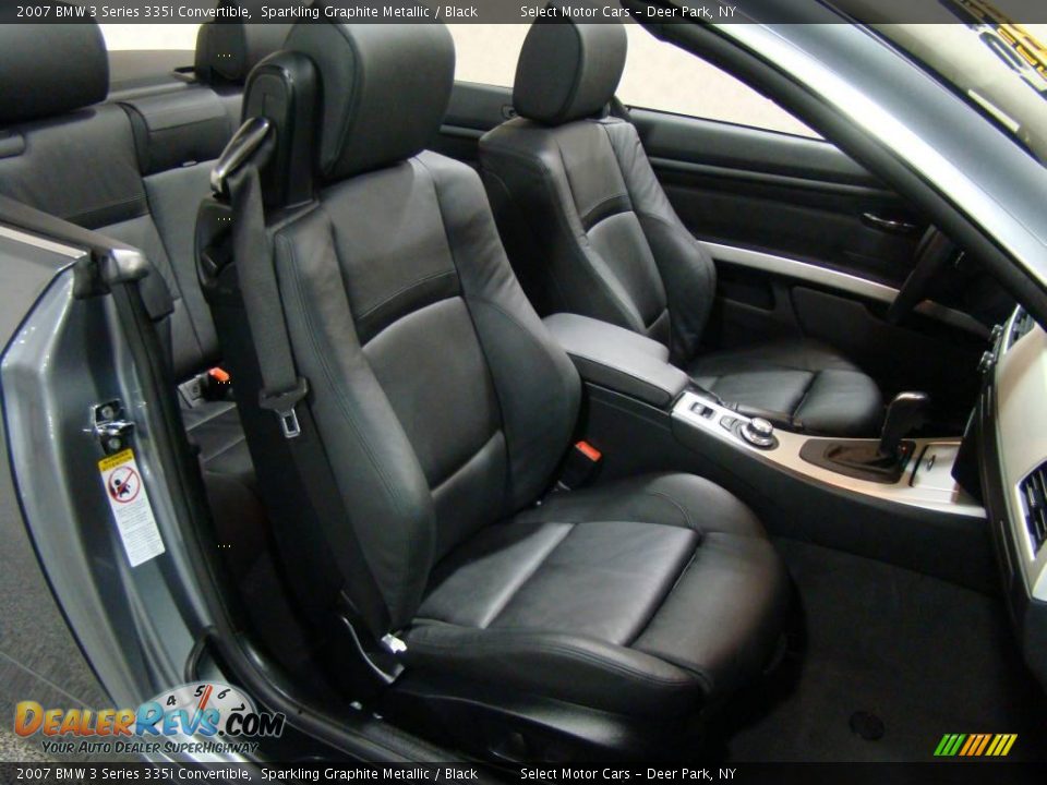 2007 BMW 3 Series 335i Convertible Sparkling Graphite Metallic / Black Photo #12