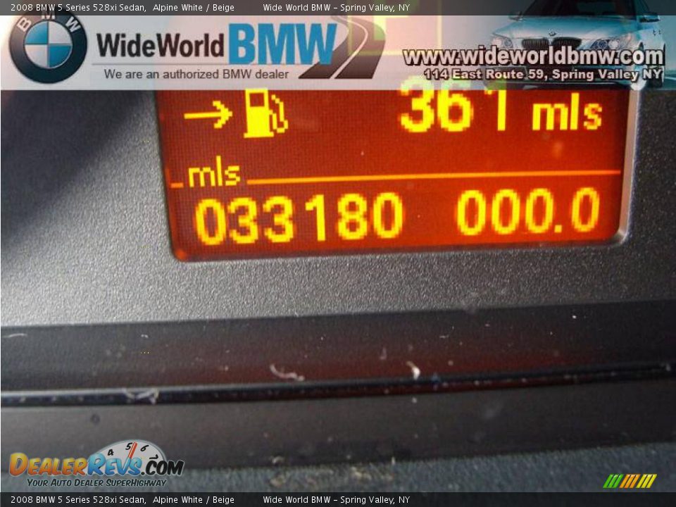 2008 BMW 5 Series 528xi Sedan Alpine White / Beige Photo #14