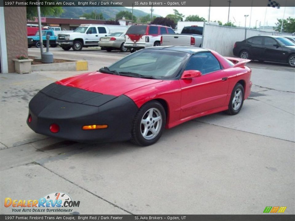 1997 Pontiac Firebird Trans Am Coupe Bright Red / Dark Pewter Photo #2