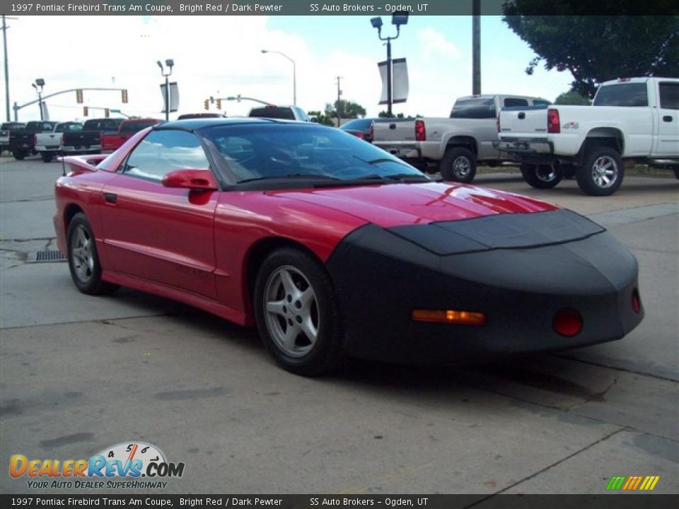 1997 Pontiac Firebird Trans Am Coupe Bright Red / Dark Pewter Photo #4