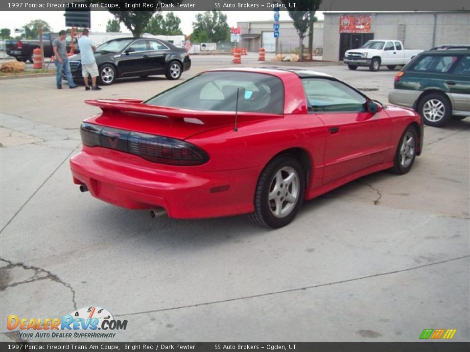 1997 Pontiac Firebird Trans Am Coupe Bright Red / Dark Pewter Photo #6