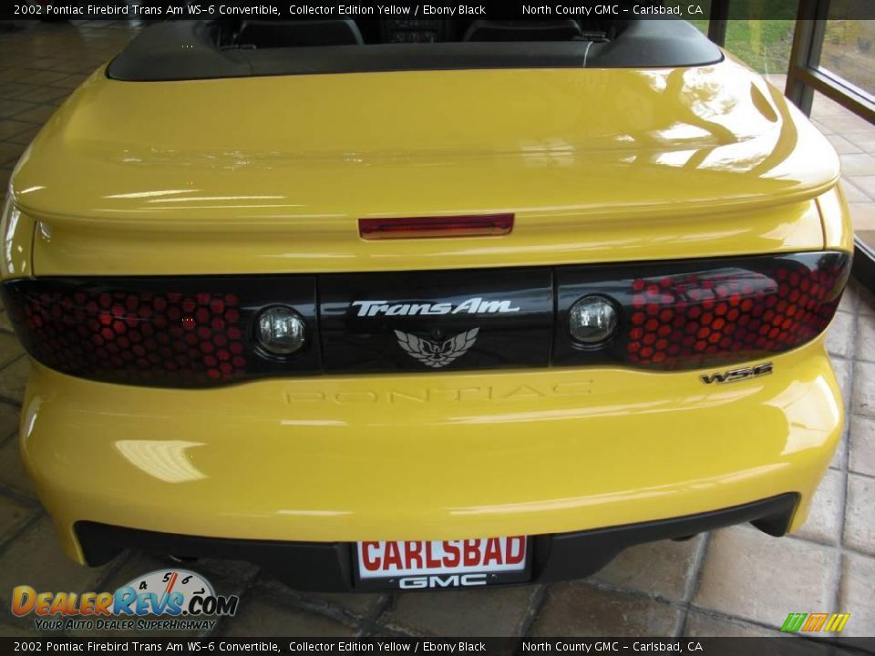 2002 Pontiac Firebird Trans Am WS-6 Convertible Collector Edition Yellow / Ebony Black Photo #3