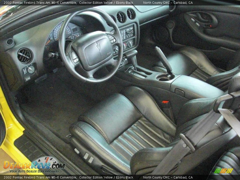 2002 Pontiac Firebird Trans Am WS-6 Convertible Collector Edition Yellow / Ebony Black Photo #9