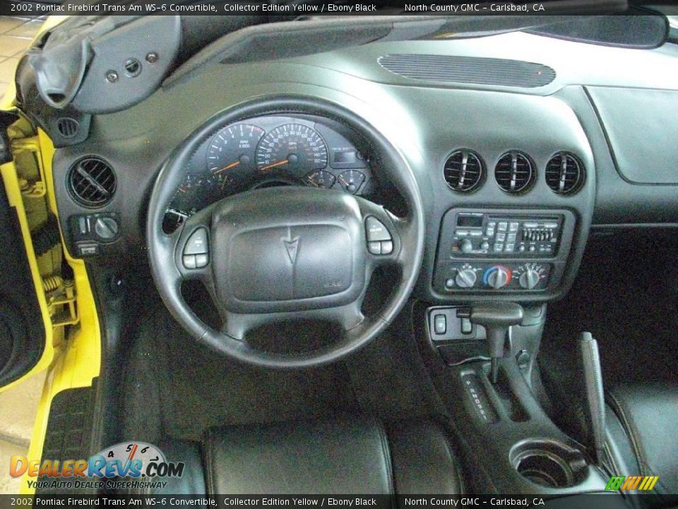 2002 Pontiac Firebird Trans Am WS-6 Convertible Collector Edition Yellow / Ebony Black Photo #10