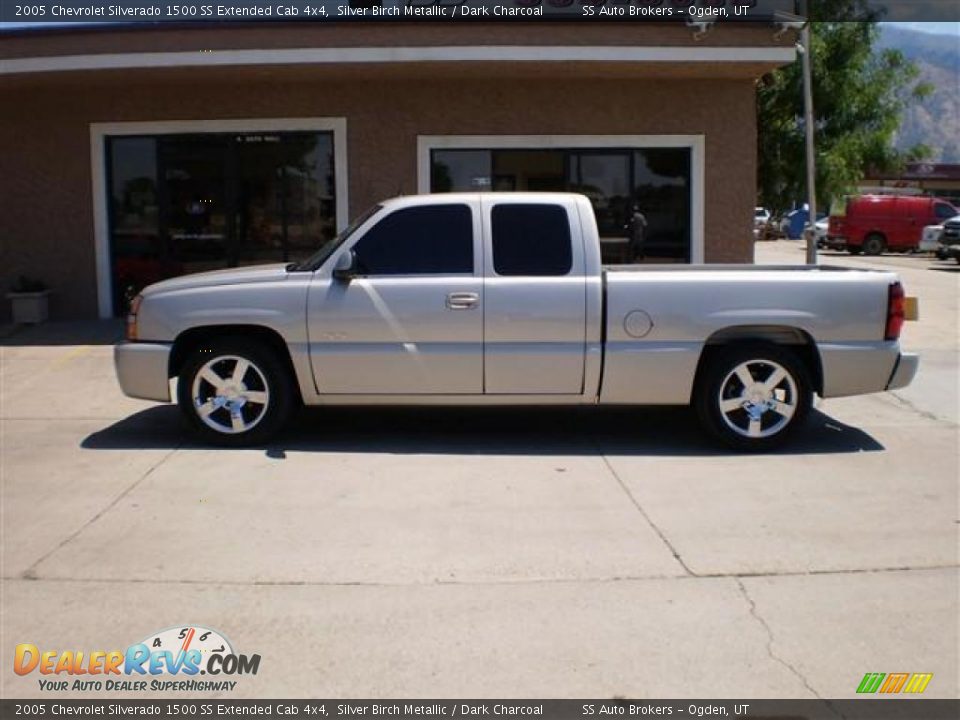 2005 Chevrolet Silverado 1500 SS Extended Cab 4x4 Silver Birch Metallic / Dark Charcoal Photo #1