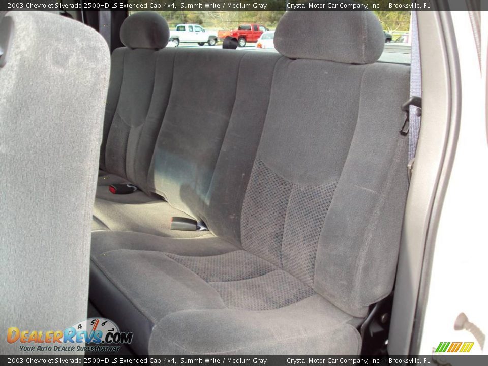 2003 Chevrolet Silverado 2500HD LS Extended Cab 4x4 Summit White / Medium Gray Photo #5