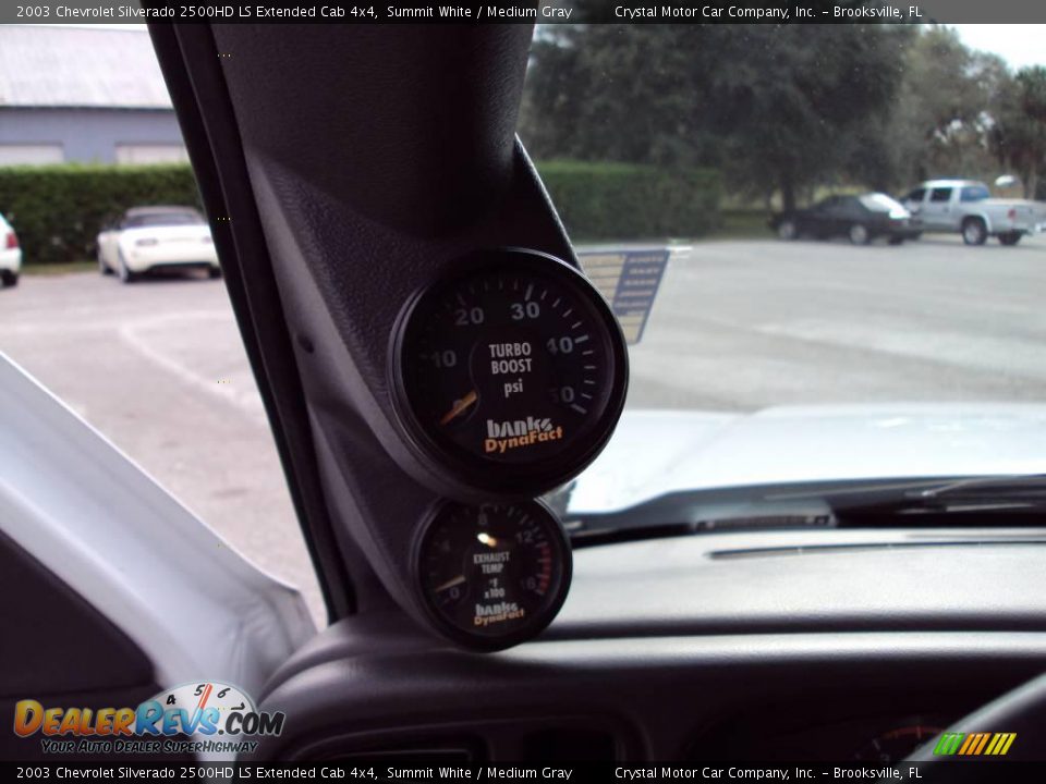 2003 Chevrolet Silverado 2500HD LS Extended Cab 4x4 Summit White / Medium Gray Photo #20