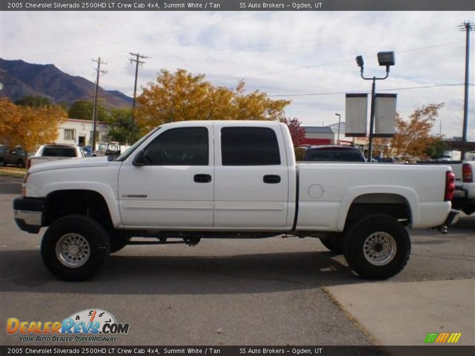2005 Chevrolet Silverado 2500HD LT Crew Cab 4x4 Summit White / Tan Photo #1