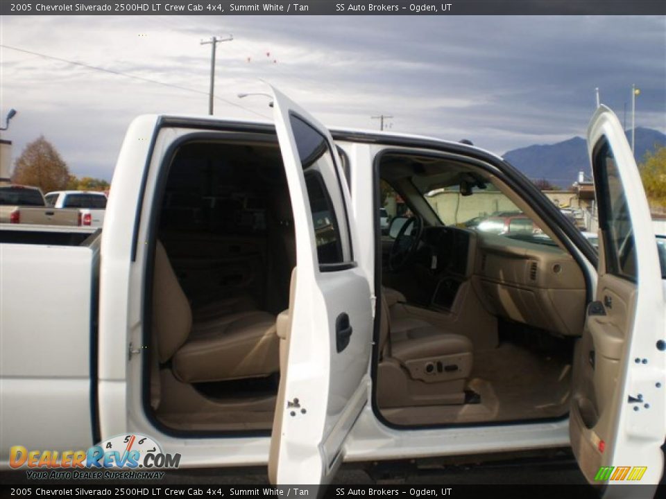 2005 Chevrolet Silverado 2500HD LT Crew Cab 4x4 Summit White / Tan Photo #5