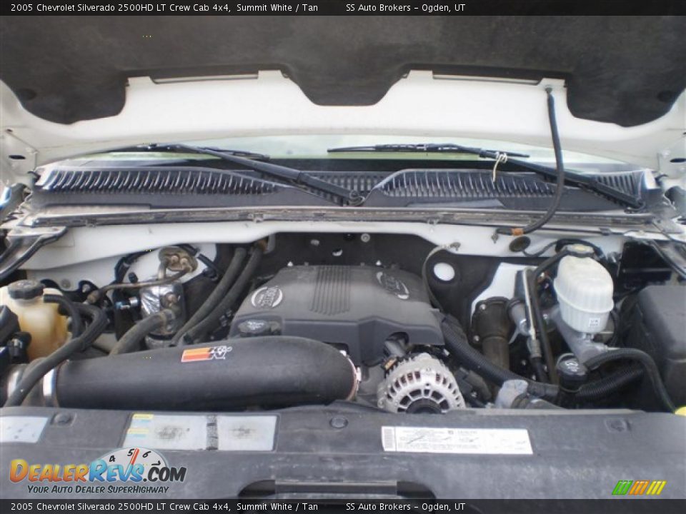 2005 Chevrolet Silverado 2500HD LT Crew Cab 4x4 Summit White / Tan Photo #8