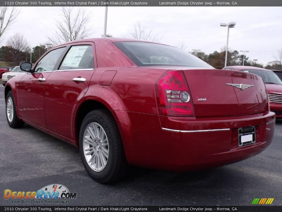 2010 Chrysler 300 Touring Inferno Red Crystal Pearl / Dark Khaki/Light Graystone Photo #2