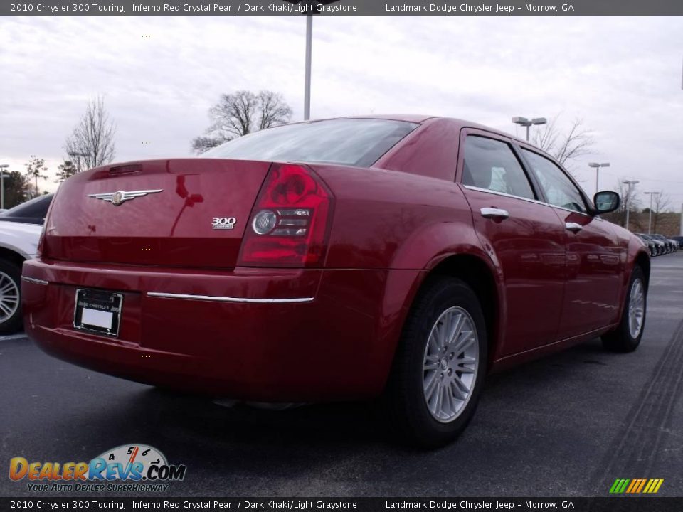 2010 Chrysler 300 Touring Inferno Red Crystal Pearl / Dark Khaki/Light Graystone Photo #3