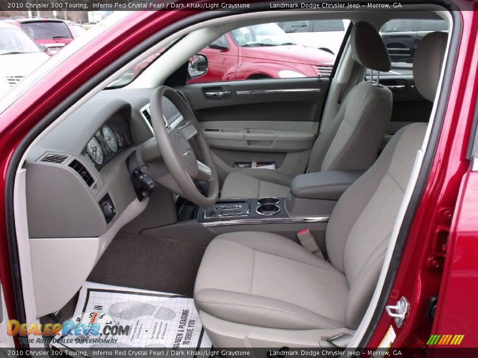 2010 Chrysler 300 Touring Inferno Red Crystal Pearl / Dark Khaki/Light Graystone Photo #6
