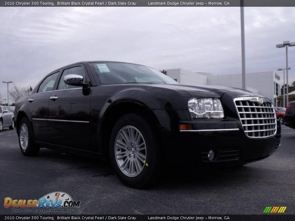2010 Chrysler 300 Touring Brilliant Black Crystal Pearl / Dark Slate Gray Photo #4