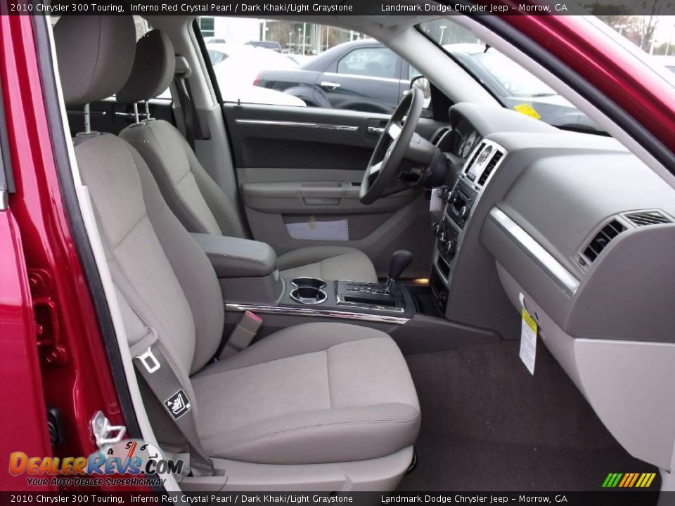 2010 Chrysler 300 Touring Inferno Red Crystal Pearl / Dark Khaki/Light Graystone Photo #10