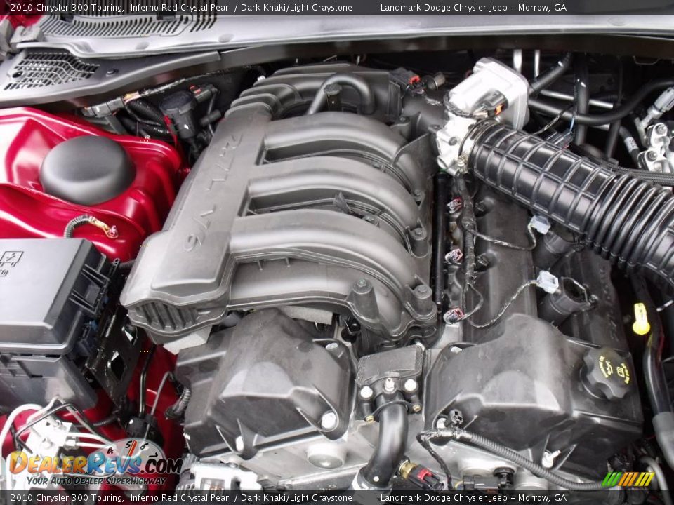 2010 Chrysler 300 Touring Inferno Red Crystal Pearl / Dark Khaki/Light Graystone Photo #13