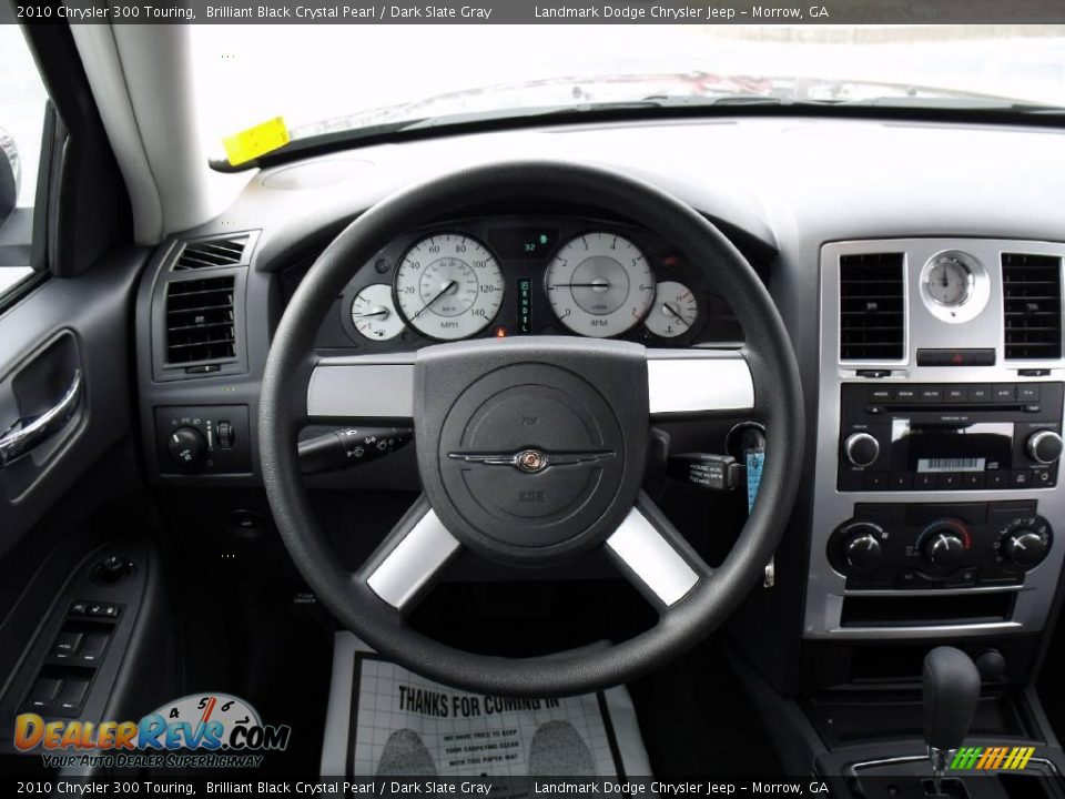 2010 Chrysler 300 Touring Brilliant Black Crystal Pearl / Dark Slate Gray Photo #12