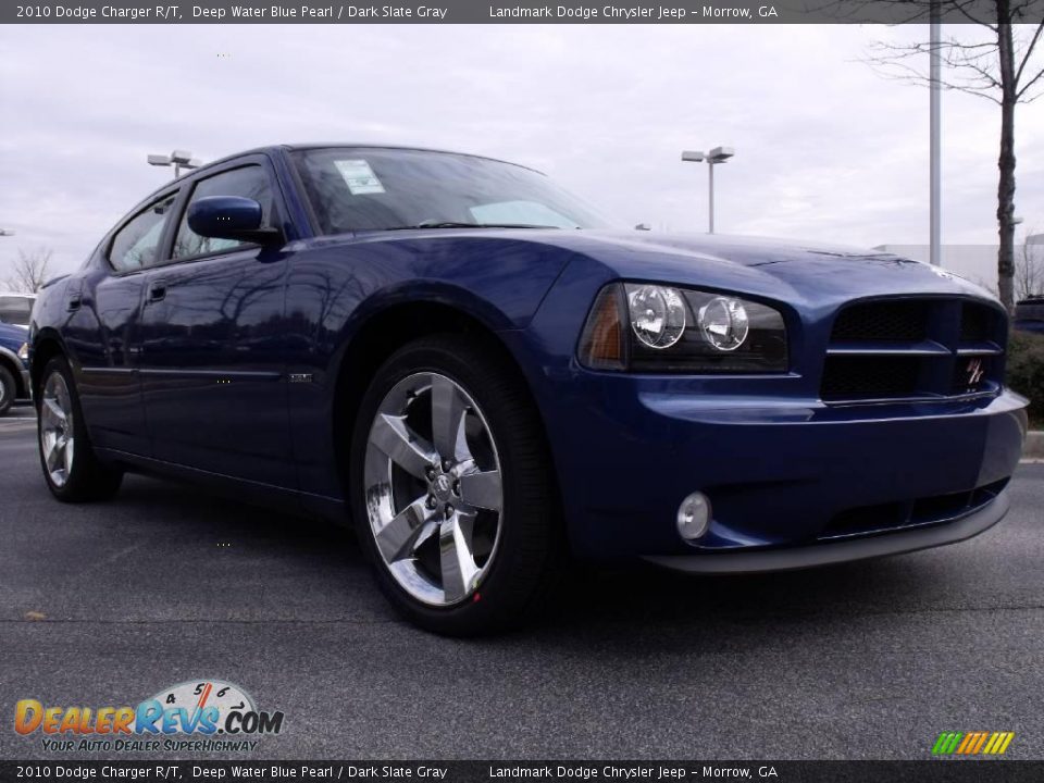 2010 Dodge Charger R/T Deep Water Blue Pearl / Dark Slate Gray Photo #4