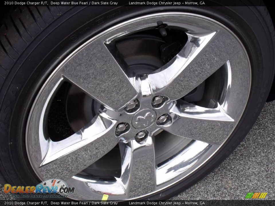 2010 Dodge Charger R/T Deep Water Blue Pearl / Dark Slate Gray Photo #6