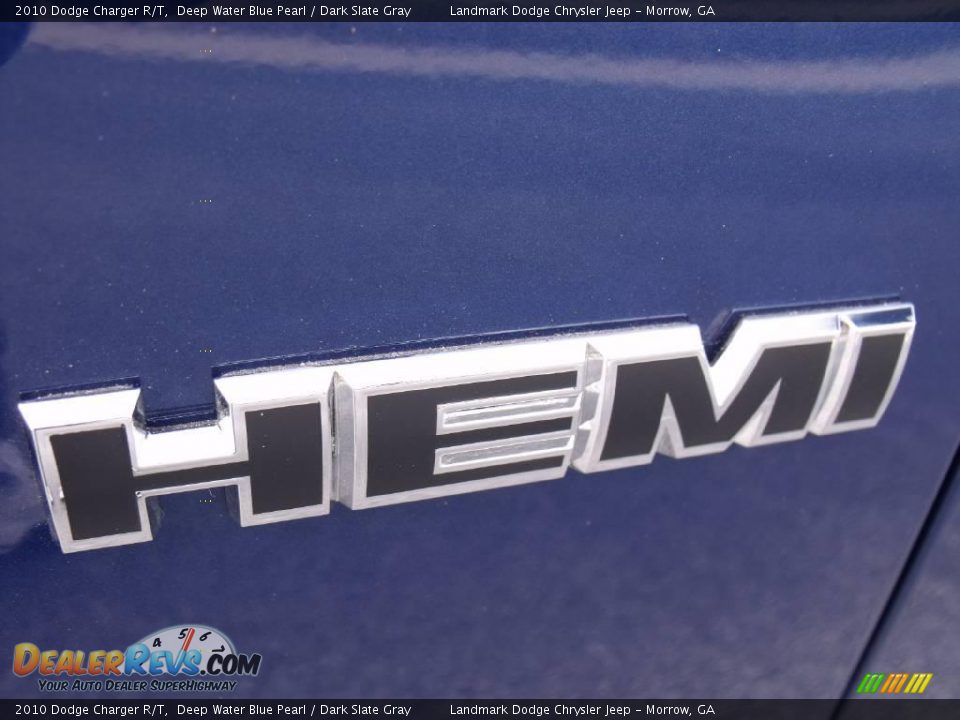 2010 Dodge Charger R/T Deep Water Blue Pearl / Dark Slate Gray Photo #7