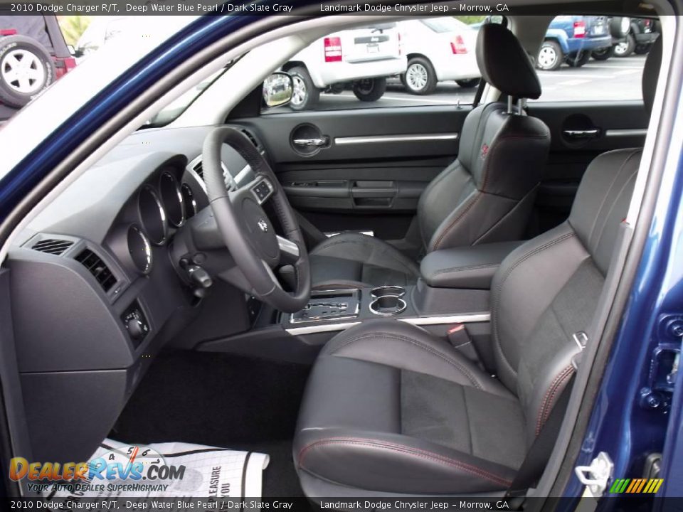 2010 Dodge Charger R/T Deep Water Blue Pearl / Dark Slate Gray Photo #8