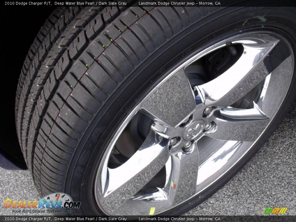 2010 Dodge Charger R/T Deep Water Blue Pearl / Dark Slate Gray Photo #15