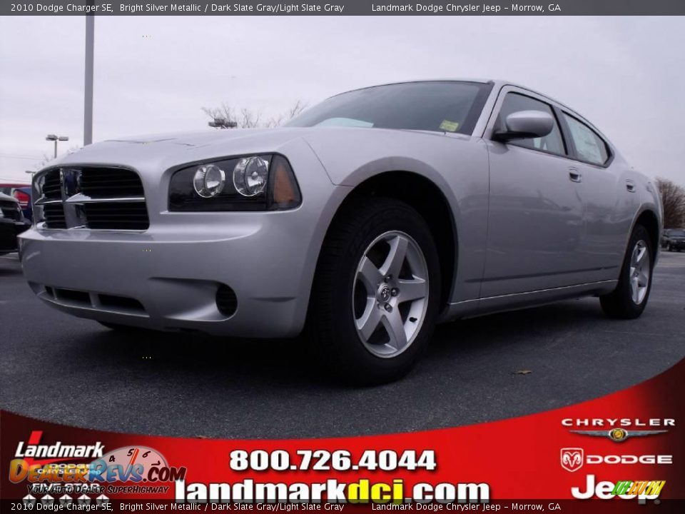 2010 Dodge Charger SE Bright Silver Metallic / Dark Slate Gray/Light Slate Gray Photo #1